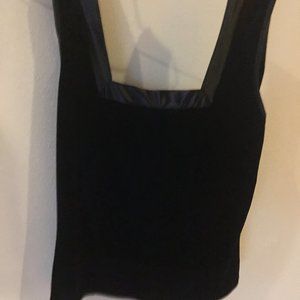 Black Velvet Tank Top